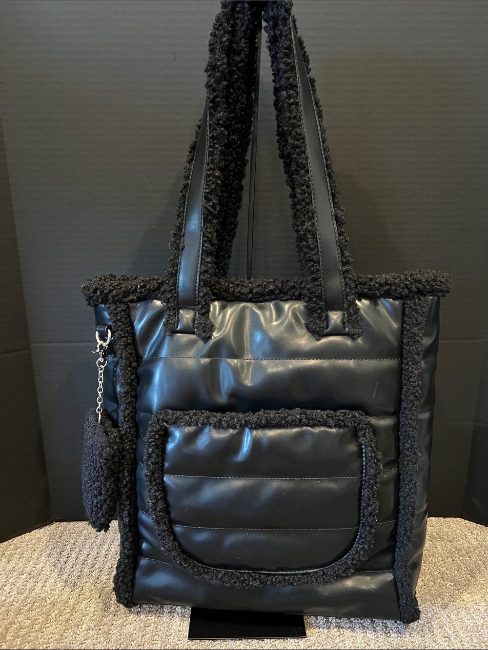 Aspen Puffy Nylon Tote w/attached mini wallet